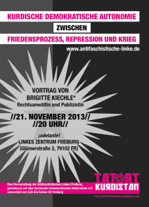 21.11: Veranstaltung “Kurdische Demokratische Autonomie zwischen Friedensprozess, Repression und Krieg”